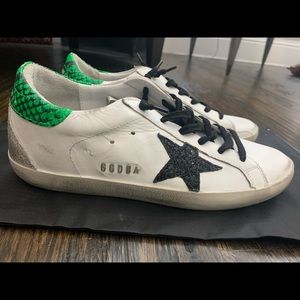 Golden goose new size 38 green & black super star